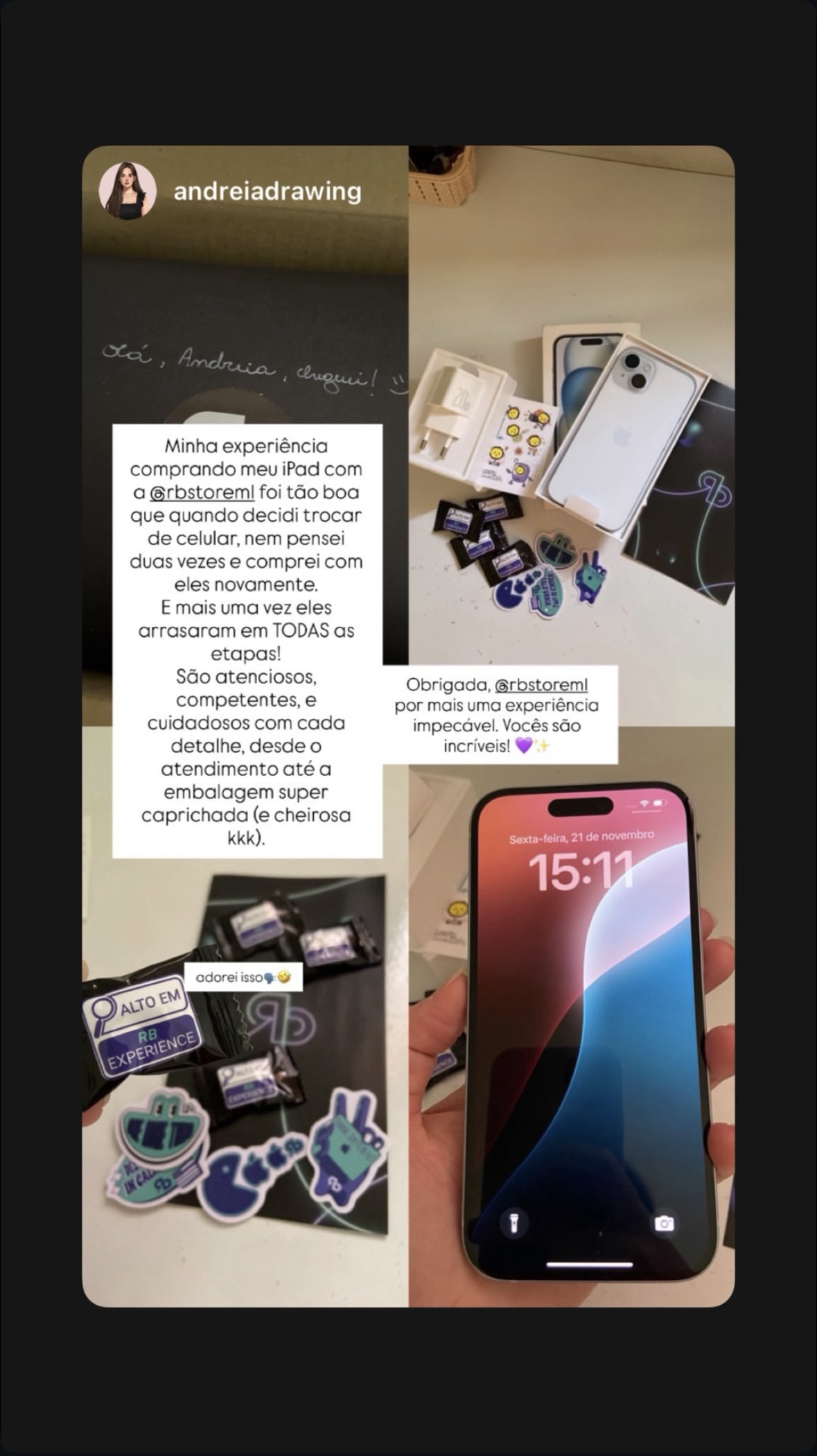 Feedback de Andreia Joanelli